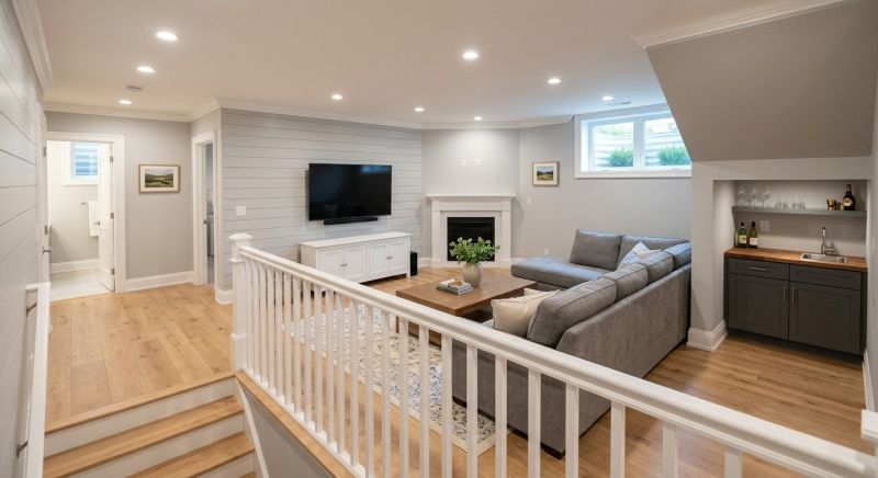 Finished Basement Renovation in Alpharetta, GA